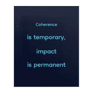 Navy Cyan Quantum Engineer Motivation Acrylic Print