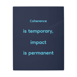 Navy Cyan Quantum Engineer Motivation Metal Print