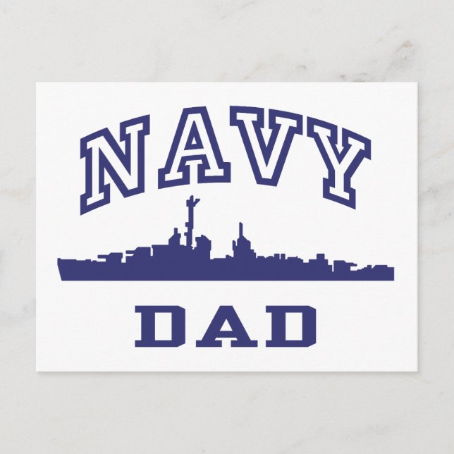 Navy Dad Postcard (Front)