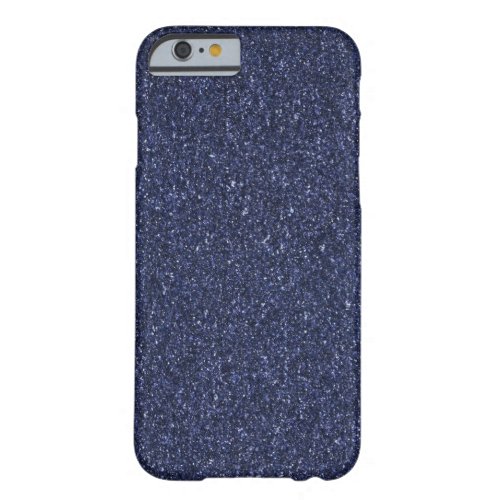 Navy Dark Blue Shimmer Barely There iPhone 6 Case