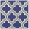Navy Dark Gray Moroccan Quatrefoil Pattern #5DS