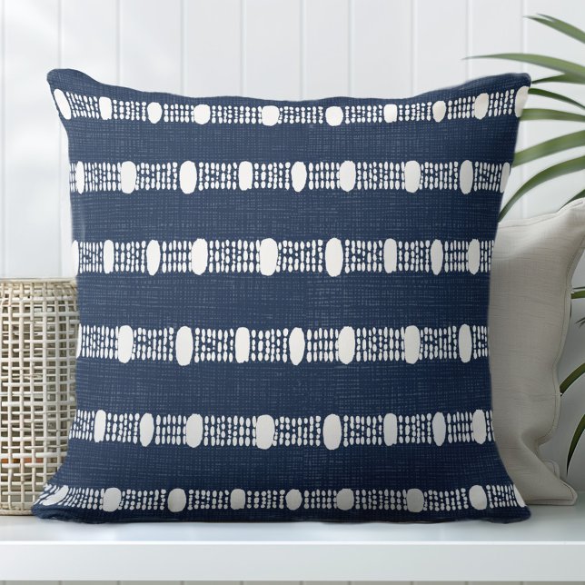 Navy Decorative Throw Pillow (Creator Uploaded)