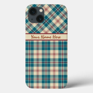 Navy Deep Red Beige Plaid iPhone 6 Xtreme Case