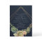NAVY DESERT SUCCULENT CACTI FOLIAGE COUPLE SHOWER