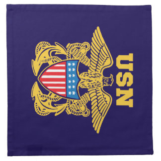 Navy Design Cloth Napkin
