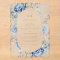 Navy Dusty Blue Gold Floral Spring Bloom Wedding 