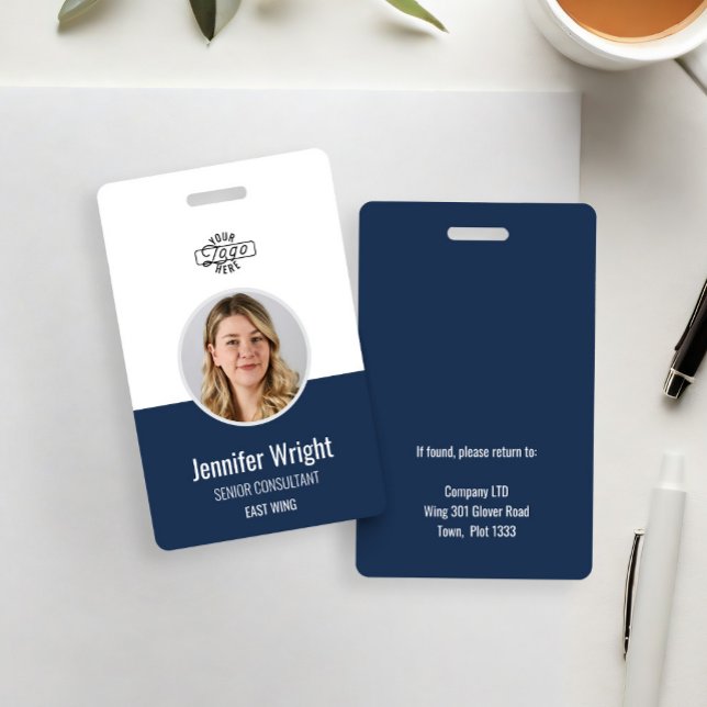 Navy Employee Photo ID Company Badge (Creator Uploaded)