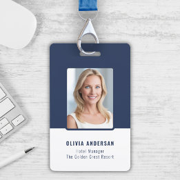Navy Employee Photo ID Name Title Company Badge