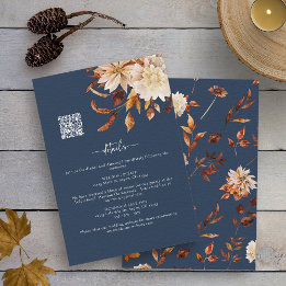 Navy Fall Details Enclosure Card