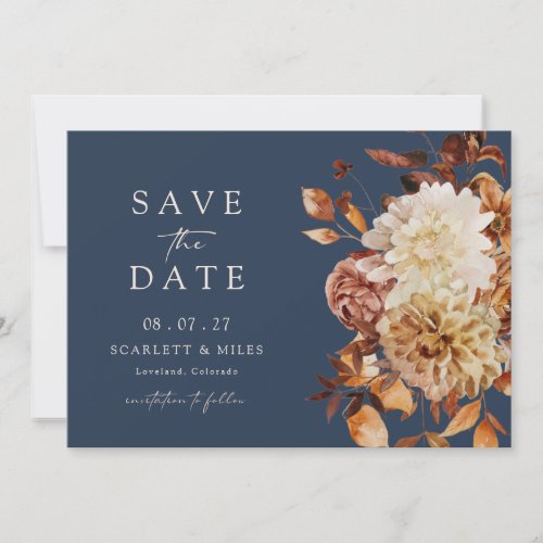Navy Fall Save The Date