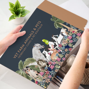 Navy Farm Cat Dog Bird Pet Envelope Mailers