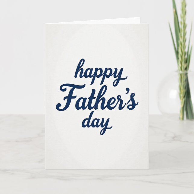 Navy Fathers Day Message Card (Front)