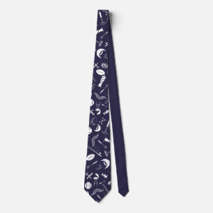 Navy Father's Day Neck Tie