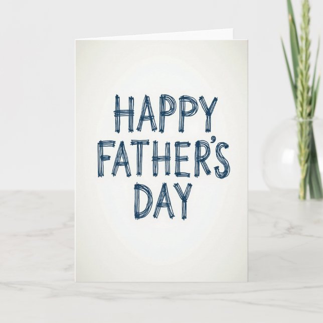 Navy Fathers Day Sketch Card (Front)