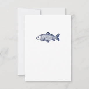 Navy Fish Thank You Card