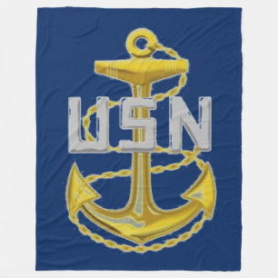 NAVY FLEECE BLANKET