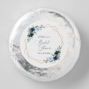 Navy Flowers, Blue Flowers, Boho, Bridal Shower Dipped Oreo Cookie Favors