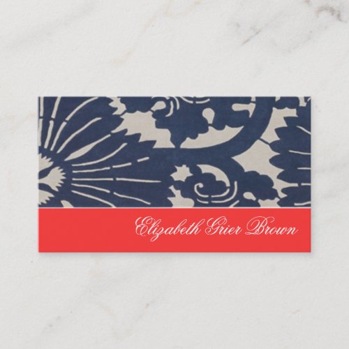 Navy for Fall Business Cards Asian Blue