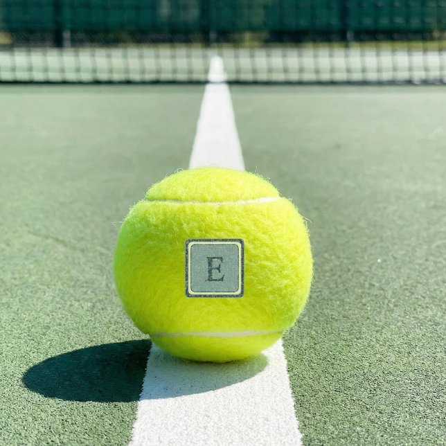 Navy Geometric Chevron Monogram Design Tennis Balls (Creator Uploaded)