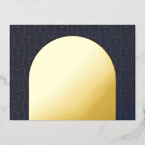 Navy Geometric Detail Enclosure Card