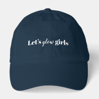 Navy Getting Ready Hat for Wedding Day