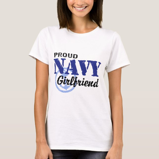 Navy Girlfriend T-Shirt (Front)
