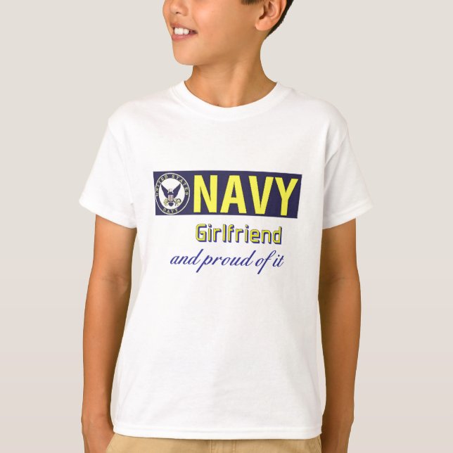 Navy Girlfriend T-Shirt (Front)
