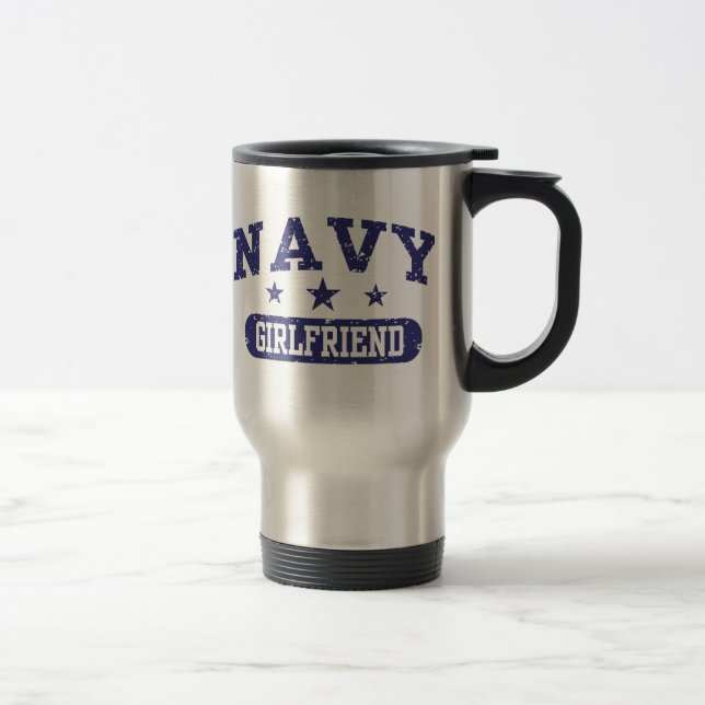 Navy Girlfriend Travel Mug (Right)