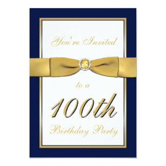 100th birthday invitation