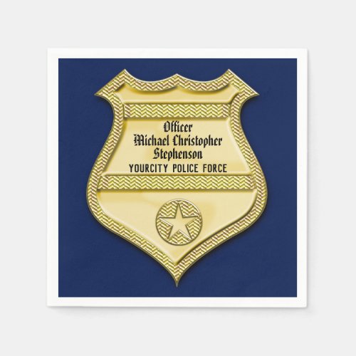 Navy Gold Badge Police Graduation/Retirement Party
