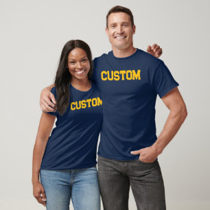 Navy & Gold CUSTOM T-Shirt