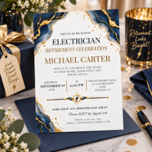 Navy Gold Electrician Retirement Celebration