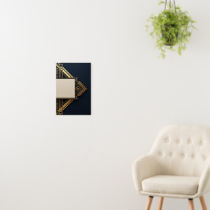 Navy & Gold Foam Board