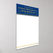 Navy, Gold FOIL Bar Mitzvah Sign-In Poster 2 (Laydown)
