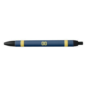 Navy & Gold Football Team Personalized Pen
