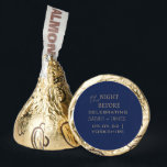 Navy Gold Minimalist the Night Before Wedding  Hershey®'s Kisses®<br><div class="desc">Personalized Minimalist Navy Gold the Night Before Wedding Hershey®'s Kisses®</div>