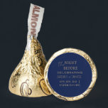 Navy Gold Minimalist the Night Before Wedding  Hershey®'s Kisses®<br><div class="desc">Personalized Minimalist Navy Gold the Night Before Wedding Hershey®'s Kisses®</div>
