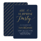Navy & Gold | Modern Surprise Birthday Party