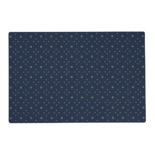 Navy   Golden Zinnia Sun Placemat