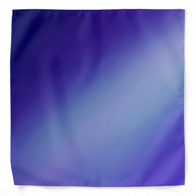 Navy Gradient Ombre  Bandana (Front)