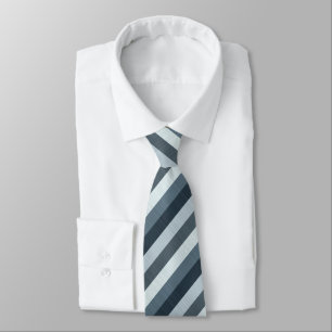 Navy Gray Stripes Neck Tie