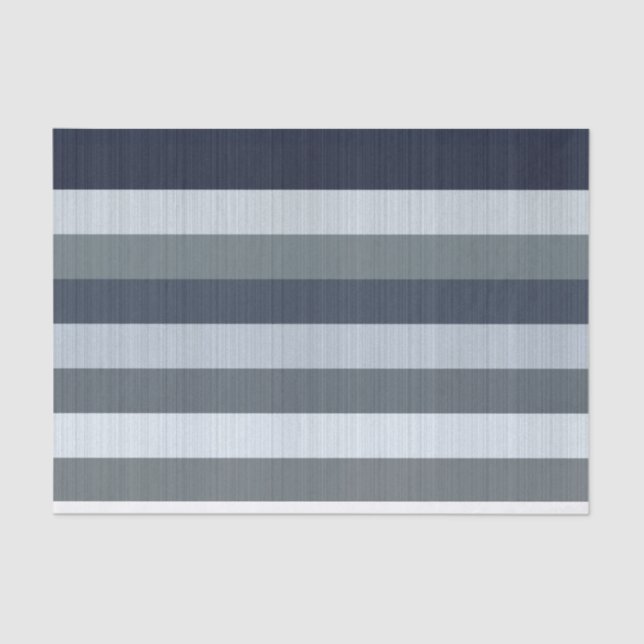 Navy Gray Stripes Throw Pillow  Tissue Paper (Front)