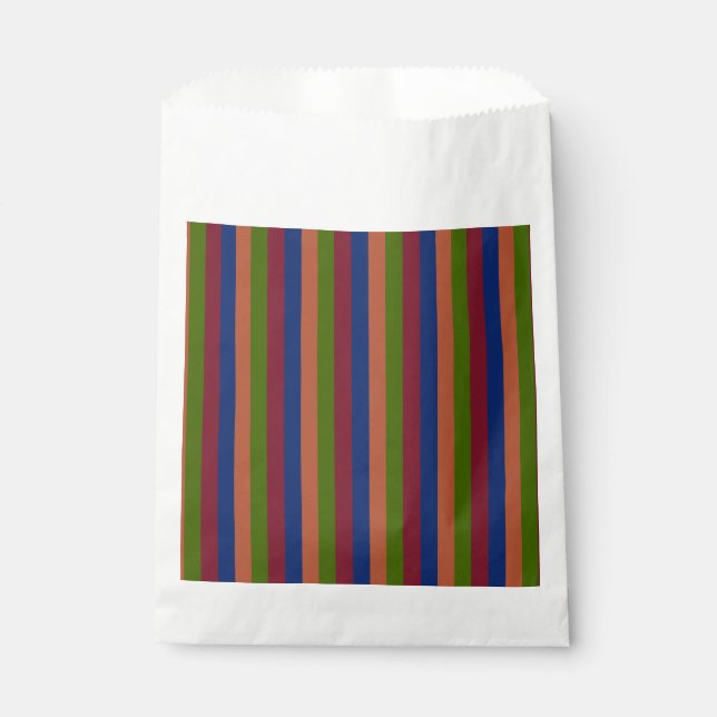 Navy Green Favor Bag (Front)