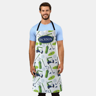 Navy & Green Golf Personalized Apron