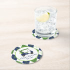 Navy & Green Golf Personalized Party Plates