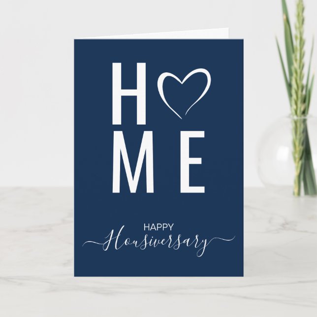 Navy house anniversary housiversary referral card (Front)