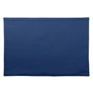 Navy Indigo Solid Color   Classic and Elegant Cloth Placemat