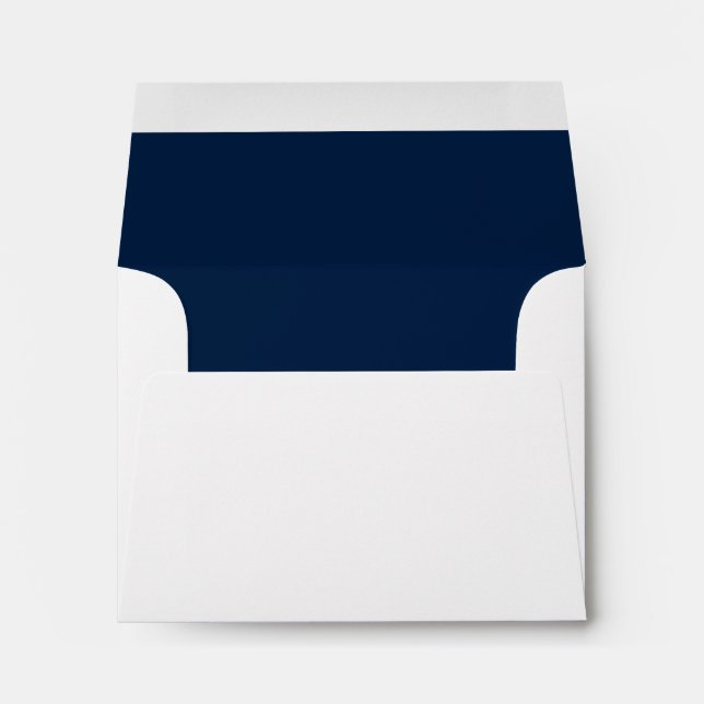 Navy interior Return Address Envelope (Back (Bottom))