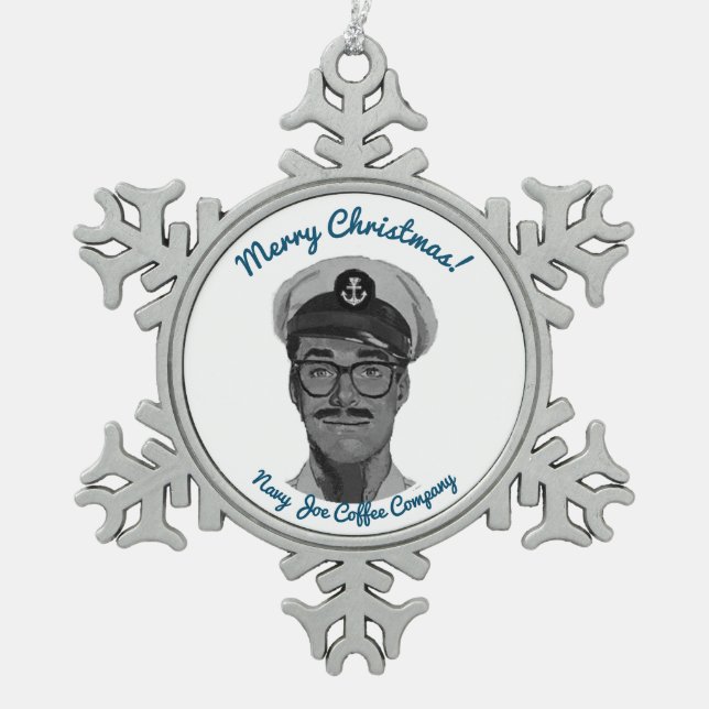 Navy Joe Coffee Christmas Ornament (Front)