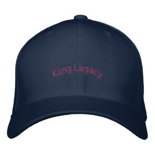 Navy King Legacy Premium Wool-Hat Flexfit Trucker Embroidered Baseball Cap